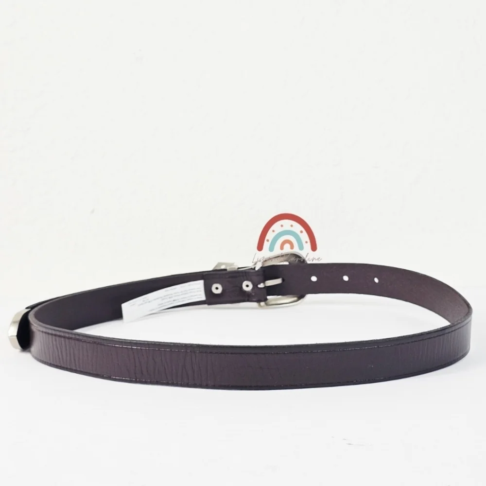New! Madewel Western Belt in Dark Coffee Leather